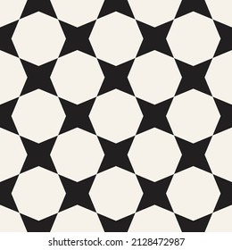 Vector seamless pattern. Repeating geometric elements. Stylish monochrome background design.