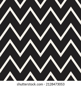 Vector seamless pattern. Repeating geometric elements. Stylish monochrome background design.