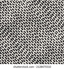Vector seamless pattern. Repeating geometric elements. Stylish monochrome background design.