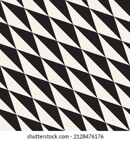 Vector seamless pattern. Repeating geometric elements. Stylish monochrome background design.