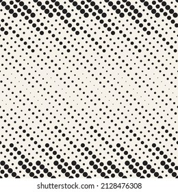 Vector seamless pattern. Repeating geometric elements. Stylish monochrome background design.