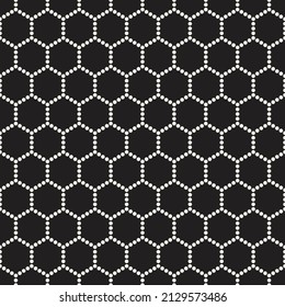 Vector seamless pattern. Repeating geometric elements. Stylish monochrome background design.