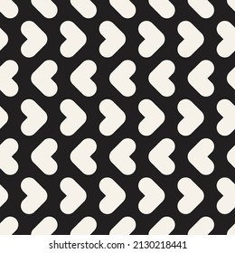 Vector seamless pattern. Repeating geometric elements. Stylish monochrome background design.