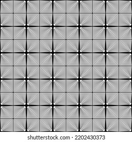 Vector seamless pattern. Repeating geometric elements. Stylish monochrome background design. square triangle diamond. perfect for ornament, print, decoration, retro, vintage, modern graphic cover
