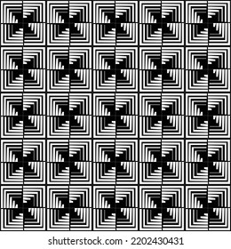 Vector seamless pattern. Repeating geometric elements. Stylish monochrome background design. square triangle diamond. perfect for ornament, print, decoration, retro, vintage, modern graphic cover
