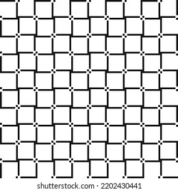 Vector seamless pattern. Repeating geometric elements. Stylish monochrome background design. square triangle diamond. perfect for ornament, print, decoration, retro, vintage, modern graphic cover
