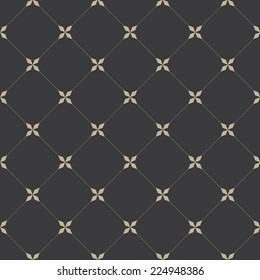 Vector seamless pattern.  Repeating geometric tiles with dotted rhombus