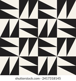 Vektornahtloses Muster. Wiederholen geometrischer Elemente. Stilvolles einfarbiges Hintergrunddesign.