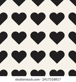 Vector seamless pattern. Repeating geometric elements. Stylish monochrome background design.
