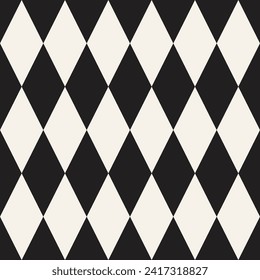 Vector seamless pattern. Repeating geometric elements. Stylish monochrome background design.