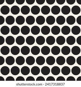 Vector seamless pattern. Repeating geometric elements. Stylish monochrome background design.