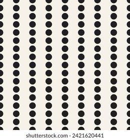 Vector seamless pattern. Repeating geometric elements. Stylish monochrome background design.