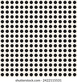 Vector seamless pattern. Repeating geometric elements. Stylish monochrome background design.