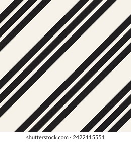 Vector seamless pattern. Repeating geometric elements. Stylish monochrome background design.