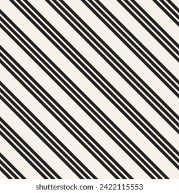 Vector seamless pattern. Repeating geometric elements. Stylish monochrome background design.