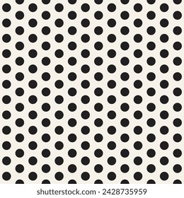 Vector seamless pattern. Repeating geometric elements. Stylish monochrome background design.