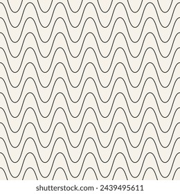 Vector seamless pattern. Repeating geometric elements. Stylish monochrome background design.