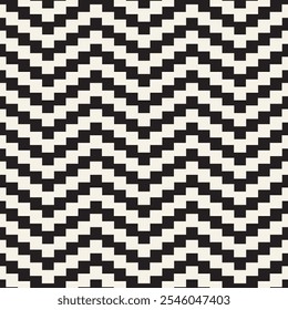 Padrão sem emenda do vetor. Elementos geométricos repetidos. Design de plano de fundo monocromático e elegante.