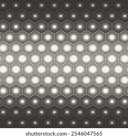 Vector seamless pattern. Repeating geometric elements. Stylish monochrome background design.