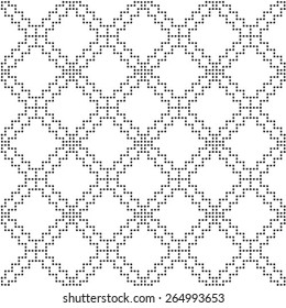 Vector seamless pattern, repeating geometric tiles 