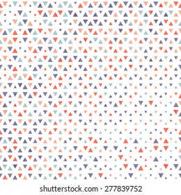Vector seamless pattern.  Repeating geometric tiles from color triangles