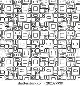 Vector seamless pattern. Repeating geometric tiles.