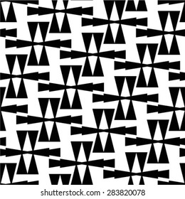 Vector seamless pattern, repeating geometric tiles