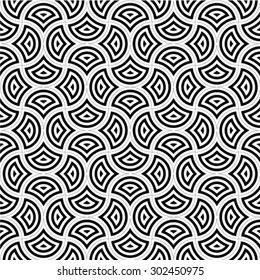 Vector seamless pattern, repeating geometric tiles with dotted rhombus