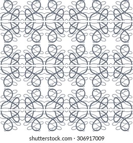 Vector seamless pattern. Repeating geometric mesh tiles. Modern stylish texture. 