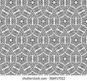 Vector seamless pattern. Repeating geometric mesh tiles. Modern stylish texture. 