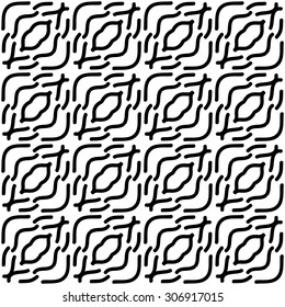 Vector seamless pattern. Repeating geometric mesh tiles. Modern stylish texture. 