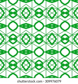 Vector seamless pattern. Repeating geometric mesh tiles. Modern stylish texture. Monochrome arabic aztec design