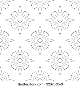 Vector seamless pattern. Repeating geometric. Gray Color Seamless pattern.