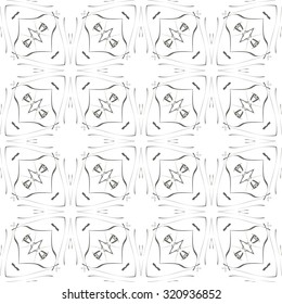 Vector seamless pattern. Repeating geometric. Gray Color Seamless pattern.