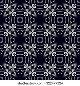 Vector seamless pattern. Repeating geometric. black and white seamless pattern.