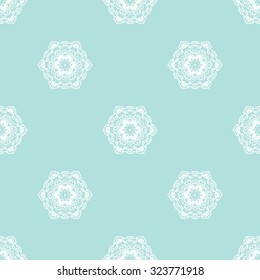 Vector seamless pattern. Repeating geometric. Powder Blue Seamless pattern.
