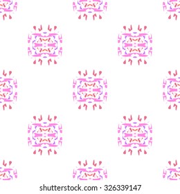 Vector seamless pattern. Repeating geometric. Pink color Seamless pattern.