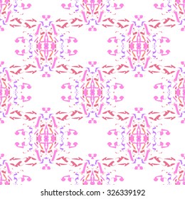 Vector seamless pattern. Repeating geometric. Pink color Seamless pattern.