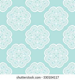 Vector seamless pattern. Repeating geometric. Powder Blue Seamless pattern. damask pattern.
