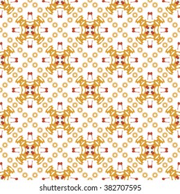 Vector seamless pattern. Repeating geometric floral pattern.
