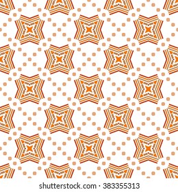 Vector seamless pattern. Repeating geometric floral pattern.