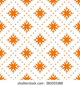 Vector seamless pattern. Repeating geometric floral pattern.