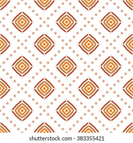 Vector seamless pattern. Repeating geometric floral pattern.
