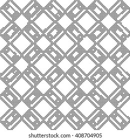 Vector seamless pattern, repeating geometric tiles.