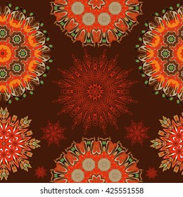 Vector Seamless pattern. Repeating geometric, Seamless floral pattern.Seamless background pattern.