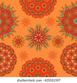Vector Seamless pattern. Repeating geometric, Seamless floral pattern.Seamless background pattern.