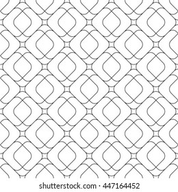 Vector seamless pattern, repeating geometric tiles.