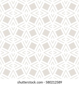 Vector seamless pattern. Repeating geometric tiles with striped rhombuses. Modern stylization of african traditional texture.