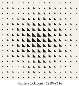 Vector seamless pattern. Repeating geometric tiles. Monochrome halftone grid. Simple shapes lattice