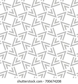 Vector seamless pattern. Repeating geometric tiles with striped rhombuses. Modern stylization of african traditional texture.